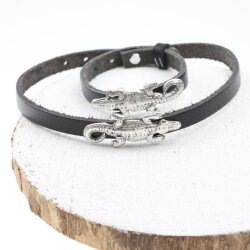 5 altsilber Schiebeperlen Krokodil, DIY Kette Anhänger, Ringe, Armband