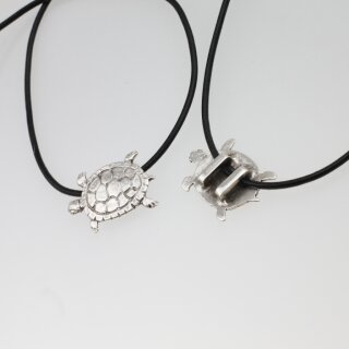 1 Schildkrten Schiebeperlen 42x25 mm ( 11x3 mm)