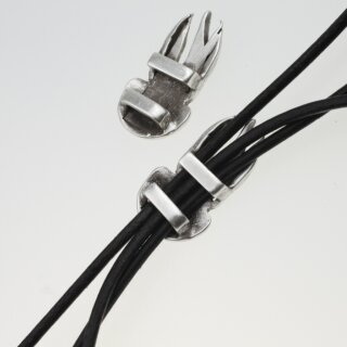 5 Qualle Schiebeperlen 35x19 mm ( 10x3 mm)