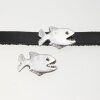 5 Piranha Slider Beads 25x15 mm (Ø 9x3 mm)