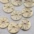 10 Compass Connector Charms 15 mm (Ø 1,2 mm) Gold
