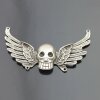 1 Skull Angel Wings Connector Charm 90x37 mm (Ø 1,5 mm)