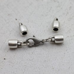 20 Endkappen Schmuck10x6 mm (Ø 3 mm)