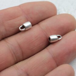 20 Endkappen Schmuck10x6 mm (Ø 3 mm)