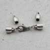 20 Endkappen Schmuck10x6 mm (Ø 3 mm)