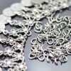 200 Oval Jump Rings 8x6 mm (Ø 1,2 mm) Antique Silver