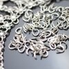 200 Oval Jump Rings 8x6 mm (Ø 1,2 mm) Antique Silver