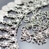 200 Oval Jump Rings 8x6 mm (Ø 1,2 mm) Antique Silver