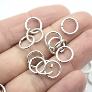 50 Jump Rings 12 mm 1,8 mm