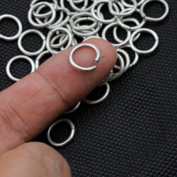 50 Jump Rings 12 mm 1,8 mm