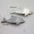5 Delfin Schiebeperlen für 10x2,5 mm Flaches Leder