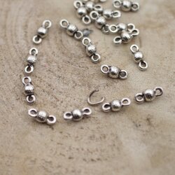 50 Connector Charms Jewelry Accessories 13x5 mm (Ø 1,8 mm)
