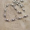 50 Connector Charms Jewelry Accessories 13x5 mm (Ø 1,8 mm)