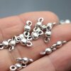 50 Connector Charms Jewelry Accessories 13x5 mm (Ø 1,8 mm)