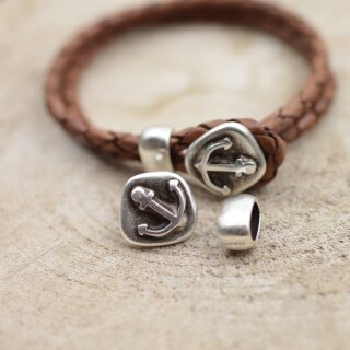 Anker Knöpfe Verschlüsse set für Lederarmbänder 15 mm ( 7...