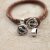 5 Antique Silver Anchor Button Clasps, Leather or Cord Bracelet Clasps