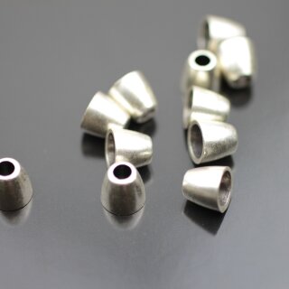 10 Cord End Beads 9x8 mm (Ø 6x3,5 mm)