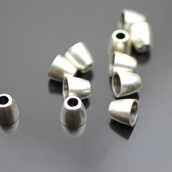 10  Endkappen Metallperlen 9x8 mm (Ø 6x3,5 mm)