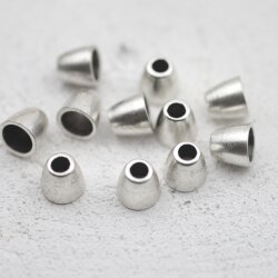 10 Cord End Beads 9x8 mm (Ø 6x3,5 mm)