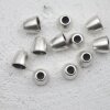 10  Endkappen Metallperlen 9x8 mm (Ø 6x3,5 mm)