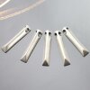 10 Bar Pendants 30x5 mm (Ø 4 mm)