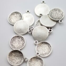 10 Jewelry Findings Charms 18 mm (Ø 2 mm)