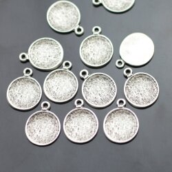 10 Jewelry Findings Charms 18 mm (Ø 2 mm)