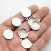 10 Jewelry Findings Charms 18 mm (Ø 2 mm)