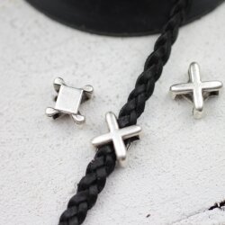 10 Schiebeperle 10x10 mm ( 5x4 mm)