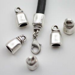 10 Endkappen Schmuck18x9 mm (Ø 6,5 mm)