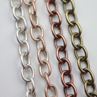 1 Metal Jewelry Jewelry Chain 7.5x6 mm (1,2 mm)