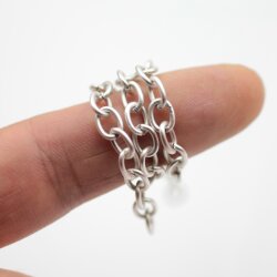 1 Metal Jewelry Jewelry Chain 7.5x6 mm (1,2 mm)