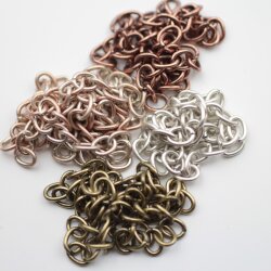 1 Metal Jewelry Jewelry Chain 7.5x6 mm (1,2 mm)