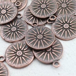 5 Sun Charms 20 mm (Ø 2,5 mm)