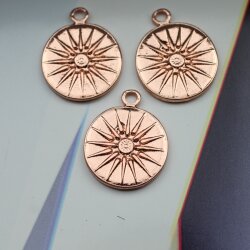 5 Sun Charms 20 mm (Ø 2,5 mm)