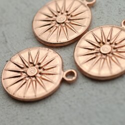 5 Sun Charms 20 mm (Ø 2,5 mm)