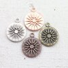 5 Sun Charms 20 mm (Ø 2,5 mm)