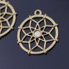 10 Sacred Geometry Charms 25 mm (Ø 2 mm)