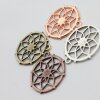 10 Sacred Geometry Charms 25 mm (Ø 2 mm)