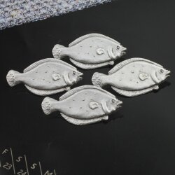 Fisch Anhänger, Zamak Schmuck 30x60  (Ø 6 mm)