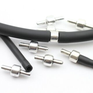 10 Zamak Verbinder, Verschlsse fr PVC-Schlauch, ( 3 mm) 22 x3.5 mm
