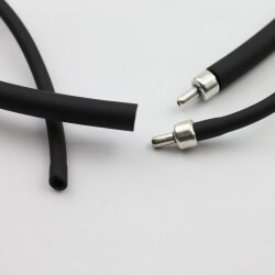 10 Zamak Clasp Connector for Rubber Cord (Ø 3 mm) 22 x3.5 mm