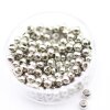 100 Brass Beads, Metal Spacer Beads, 4 mm (Ø 1,6 mm) ca. 19 gr