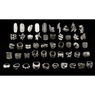 Super Deal! 5 Stck per Random Zufall zusammengestellte Ringe - Handgearbeitet