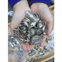 Crazy Super Deal! 5 pieces of random mixed handmade rings ethno, gothic, biker, romantic styles