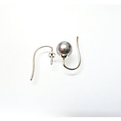 Ear Hook setting for Crystal Pearls - Stud ø 1 mm