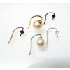 Ear Hook setting for Crystal Pearls - Stud ø 1 mm