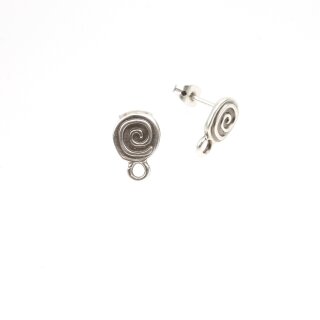 5 Paar Ohrstecker Rohlinge mit se, Ohrstecker Zubehr 10x15 mm