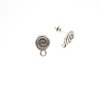 5 Pairs Earring Findings, Ear Posts with Loop, 10x15 mm