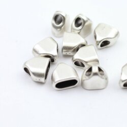 10 End caps for Keychain, Bracelet, Necklace end caps 13 x13 mm (Ø 10x5 mm)